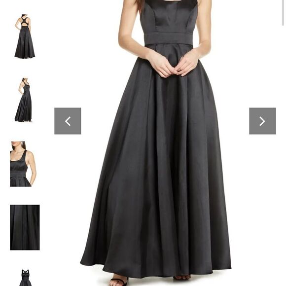 RACERBACK Ball Prom Gown Mikado Special Event Size 11 by Sequin Hearts NWT - Picture 7 of 16